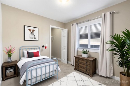 328 Silverado Plains Circle Sw, Calgary, AB - Indoor Photo Showing Bedroom