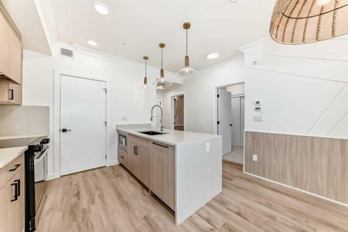 1319-4270 Norford Avenue Nw, Calgary, AB - Indoor Photo Showing Kitchen With Upgraded Kitchen
