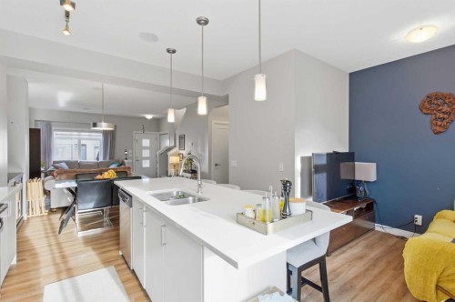 95 Sage Bluff Gate Nw, Calgary, AB - Indoor Photo Showing Kitchen With Double Sink With Upgraded Kitchen