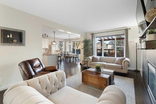 47 Copperstone Mews Se, Calgary, AB - Indoor Photo Showing Living Room