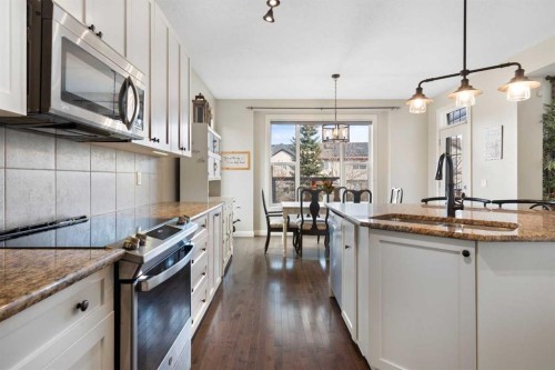 47 Copperstone Mews Se, Calgary, AB - Indoor Photo Showing Kitchen With Double Sink With Upgraded Kitchen