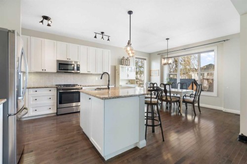 47 Copperstone Mews Se, Calgary, AB - Indoor Photo Showing Kitchen With Stainless Steel Kitchen With Upgraded Kitchen