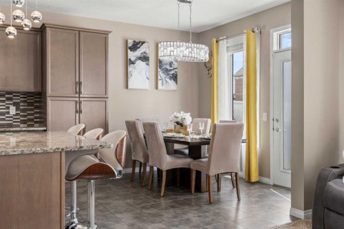 353 Windrow Crescent Sw, Airdrie, AB - Indoor Photo Showing Dining Room