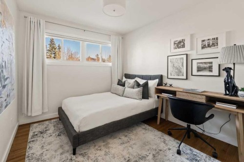 1571 Windsor Street Nw, Calgary, AB - Indoor Photo Showing Bedroom