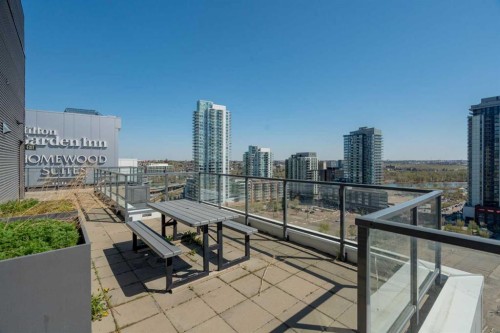 1503-450 8 Avenue Se, Calgary, AB - Outdoor With Balcony With View