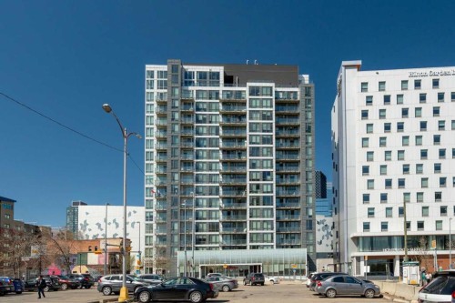 1503-450 8 Avenue Se, Calgary, AB - Outdoor With Balcony With Facade