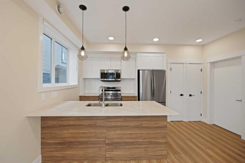 812-10060 46 Street Ne, Calgary, AB - Indoor Photo Showing Kitchen With Double Sink
