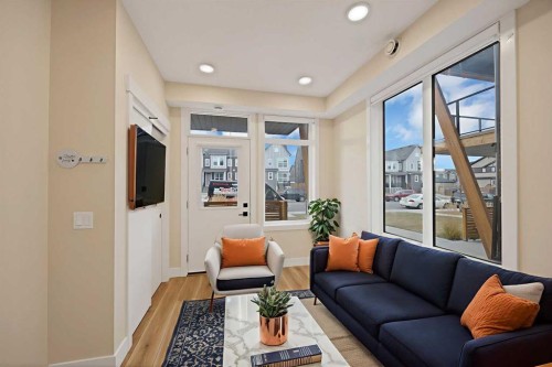 812-10060 46 Street Ne, Calgary, AB - Indoor Photo Showing Living Room
