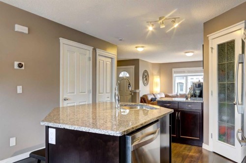 207 Cranford Crescent Se, Calgary, AB - Indoor Photo Showing Kitchen With Double Sink