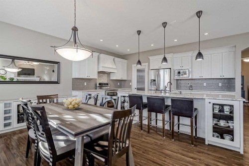 60 Sheep River Heights, Okotoks, AB - Indoor Photo Showing Dining Room