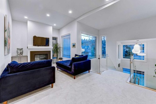116 34A Street Nw, Calgary, AB - Indoor With Fireplace