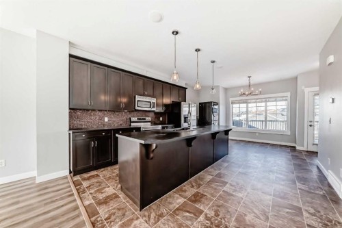397 Rainbow Falls Drive, Chestermere, AB - Indoor Photo Showing Kitchen With Upgraded Kitchen