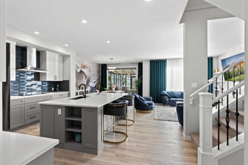 49 Legacy Glen Circle Se, Calgary, AB - Indoor Photo Showing Kitchen With Upgraded Kitchen