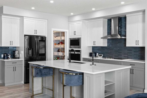 49 Legacy Glen Circle Se, Calgary, AB - Indoor Photo Showing Kitchen With Upgraded Kitchen