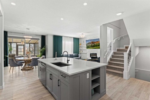 49 Legacy Glen Circle Se, Calgary, AB - Indoor Photo Showing Other Room With Fireplace