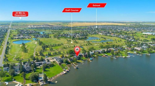 476 West Chestermere Drive, Chestermere, AB - Outdoor With Body Of Water With View