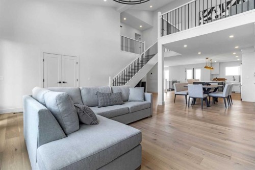 340 West Chestermere Drive, Chestermere, AB - Indoor Photo Showing Living Room