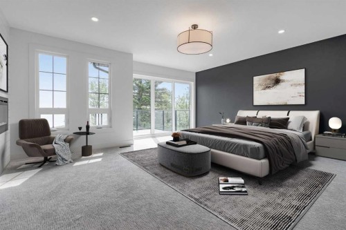 340 West Chestermere Drive, Chestermere, AB - Indoor Photo Showing Bedroom