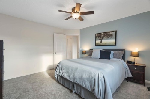 209 Hawkstone Drive Nw, Calgary, AB - Indoor Photo Showing Bedroom
