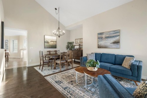 209 Hawkstone Drive Nw, Calgary, AB - Indoor Photo Showing Living Room