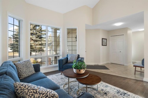 209 Hawkstone Drive Nw, Calgary, AB - Indoor Photo Showing Living Room