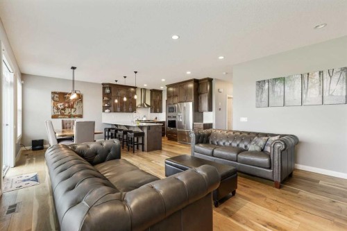 260 Boulder Creek Crescent Se, Langdon, AB - Indoor Photo Showing Living Room