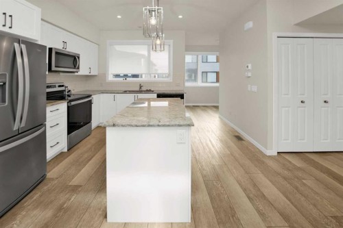 6529 Country Hills Boulevard Ne, Calgary, AB - Indoor Photo Showing Kitchen With Stainless Steel Kitchen With Upgraded Kitchen