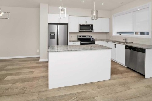 6529 Country Hills Boulevard Ne, Calgary, AB - Indoor Photo Showing Kitchen With Stainless Steel Kitchen With Double Sink With Upgraded Kitchen
