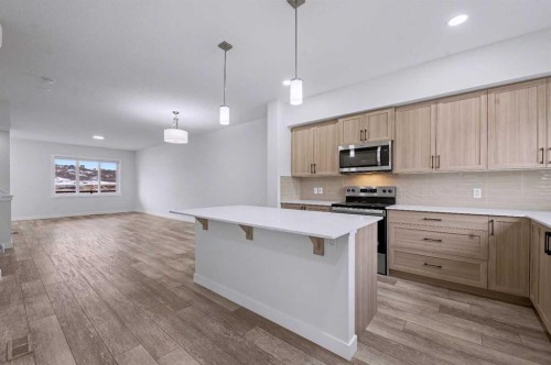 526 Wolf Willow Boulevard Se, Calgary, AB - Indoor Photo Showing Kitchen With Upgraded Kitchen