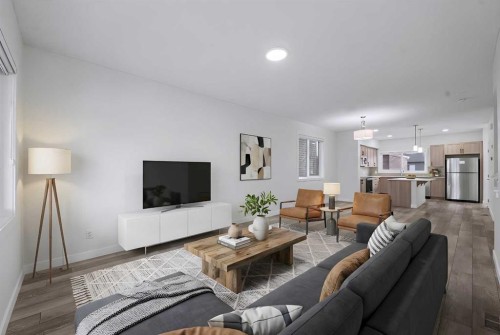 526 Wolf Willow Boulevard Se, Calgary, AB - Indoor Photo Showing Living Room