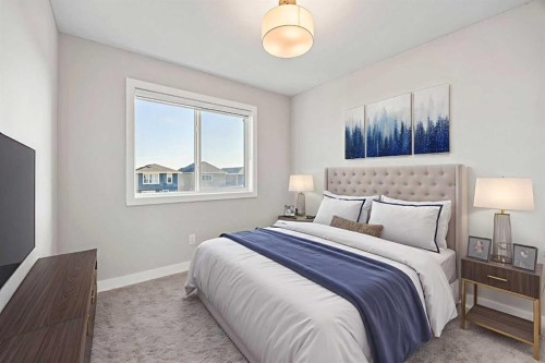 204 Chelsea Manor, Chestermere, AB - Indoor Photo Showing Bedroom