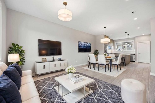 204 Chelsea Manor, Chestermere, AB - Indoor Photo Showing Living Room