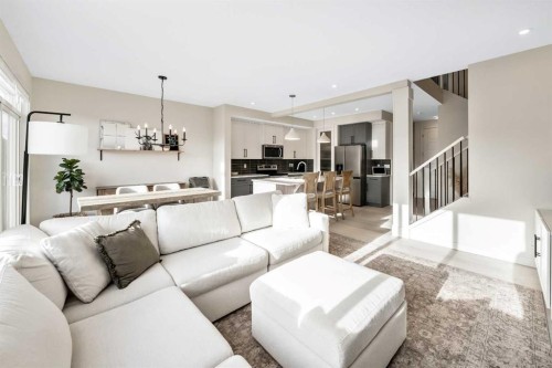 84 Mill Road, Cochrane, AB - Indoor Photo Showing Living Room