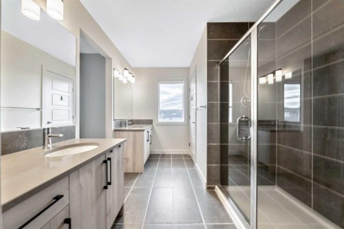 84 Mill Road, Cochrane, AB - Indoor Photo Showing Bathroom