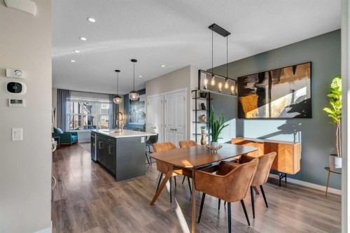 84 Masters Heights Se, Calgary, AB - Indoor Photo Showing Dining Room