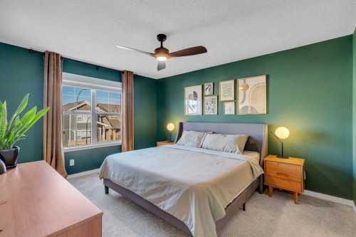 84 Masters Heights Se, Calgary, AB - Indoor Photo Showing Bedroom