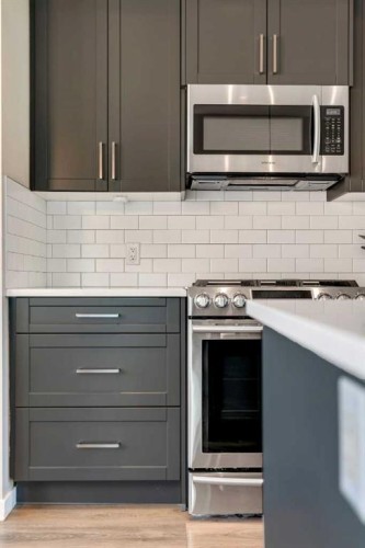 84 Masters Heights Se, Calgary, AB - Indoor Photo Showing Kitchen With Stainless Steel Kitchen With Upgraded Kitchen