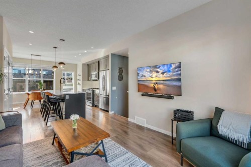 84 Masters Heights Se, Calgary, AB - Indoor Photo Showing Living Room