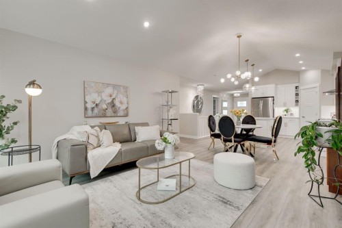 185 Riverwood Crescent, Diamond Valley, AB - Indoor Photo Showing Living Room