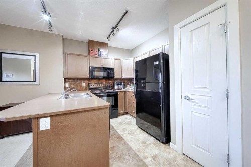 242-52 Cranfield Link Se, Calgary, AB - Indoor Photo Showing Kitchen With Double Sink