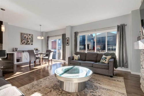 36 Sundown Common, Cochrane, AB - Indoor Photo Showing Living Room