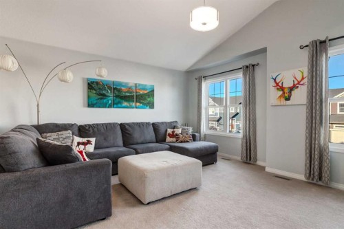 36 Sundown Common, Cochrane, AB - Indoor Photo Showing Living Room