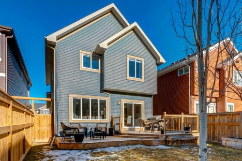 36 Sundown Common, Cochrane, AB - Outdoor With Deck Patio Veranda With Exterior