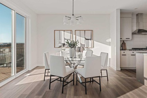 47 Setonridge Park Se, Calgary, AB - Indoor Photo Showing Dining Room