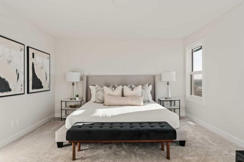 47 Setonridge Park Se, Calgary, AB - Indoor Photo Showing Bedroom