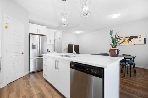 36-32 Red Embers Parade, Calgary, AB - Indoor Photo Showing Kitchen With Double Sink