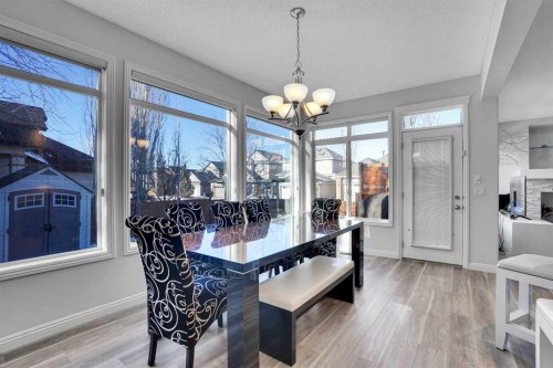 74 Cranleigh Green Se, Calgary, AB - Indoor Photo Showing Dining Room