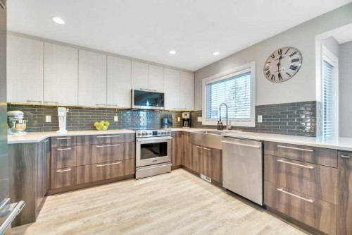 44 Douglas Shore Close Se, Calgary, AB - Indoor Photo Showing Kitchen With Upgraded Kitchen