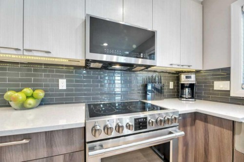44 Douglas Shore Close Se, Calgary, AB - Indoor Photo Showing Kitchen With Upgraded Kitchen
