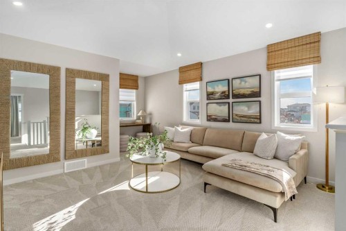 80 Magnolia Green Se, Calgary, AB - Indoor Photo Showing Living Room